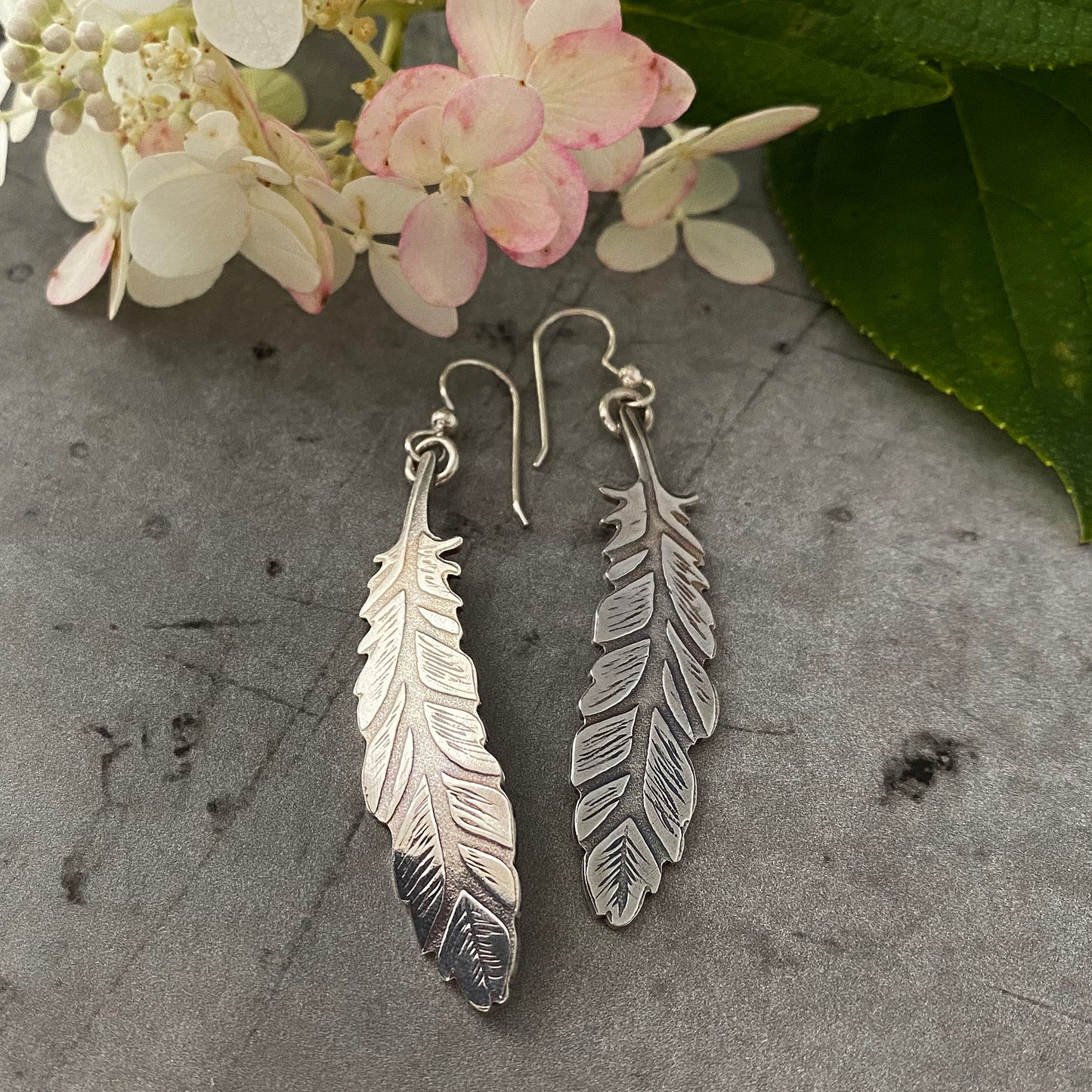 Long Feather Earrings