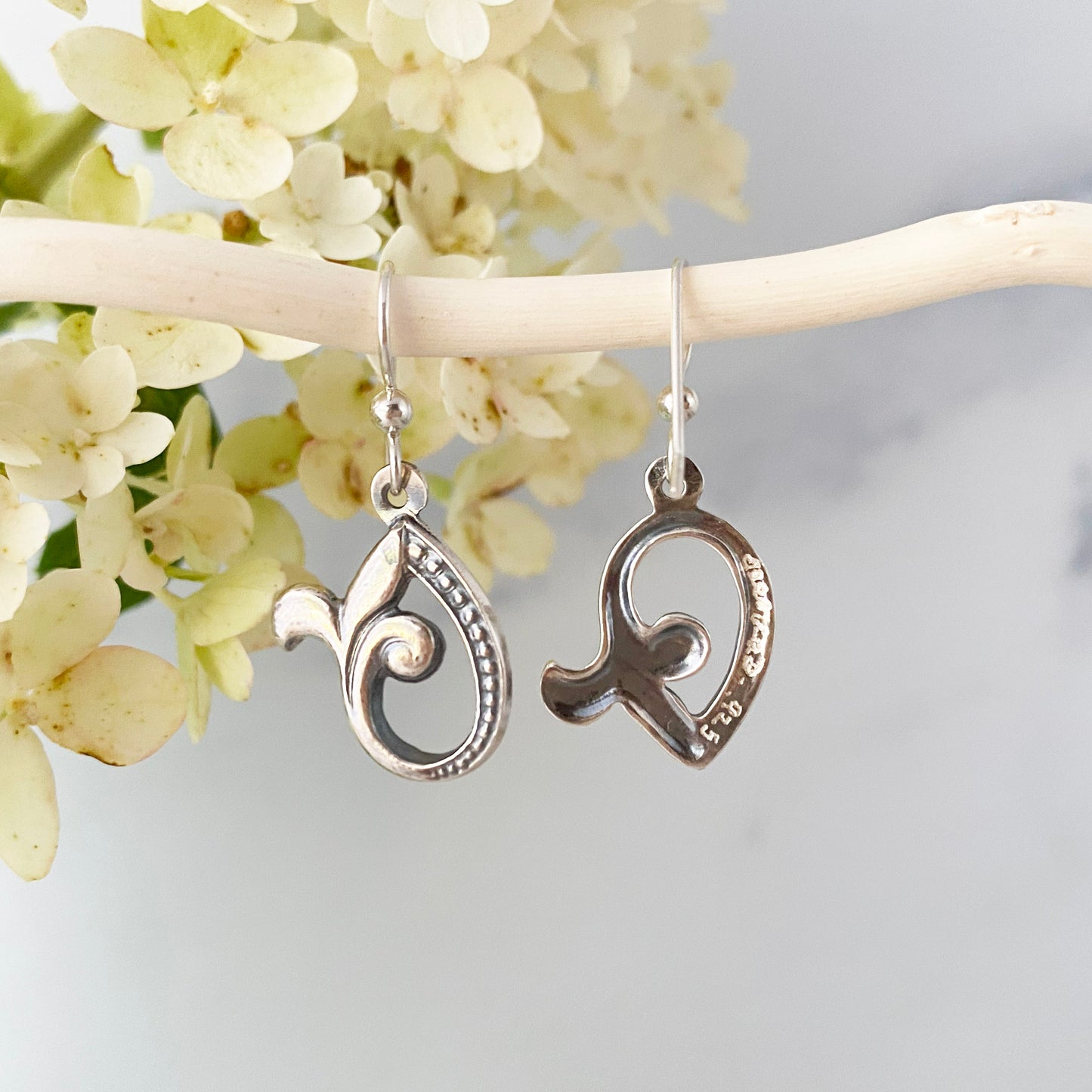 Fleur-de-lis Hoop Earrings