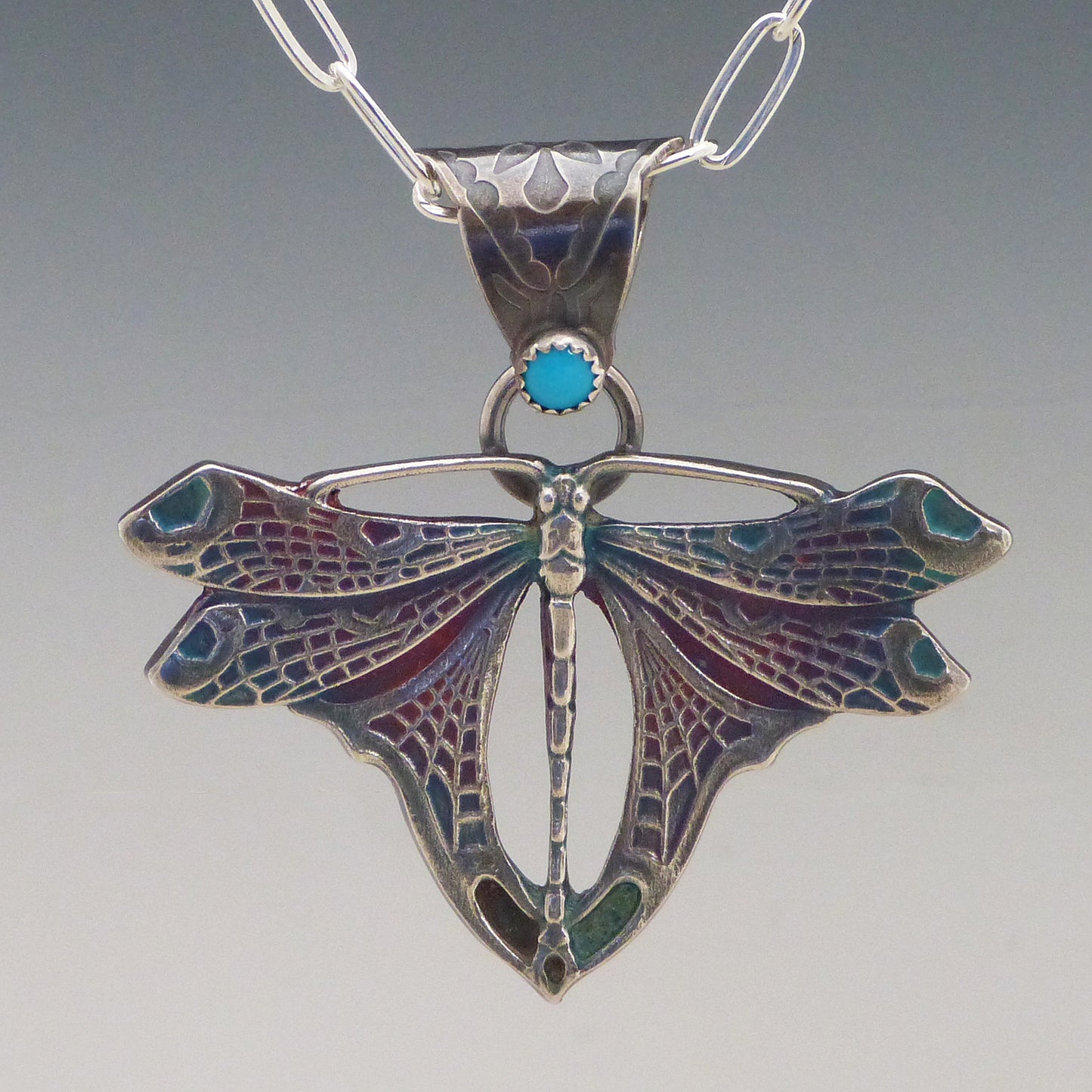 Turquoise Mayfly Necklace