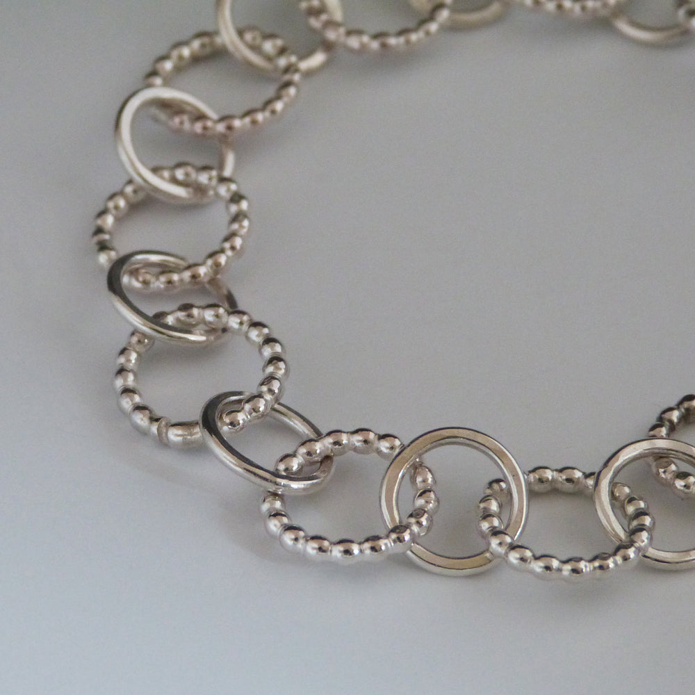 Hand Made Sterling Silver and Turquoise Chain