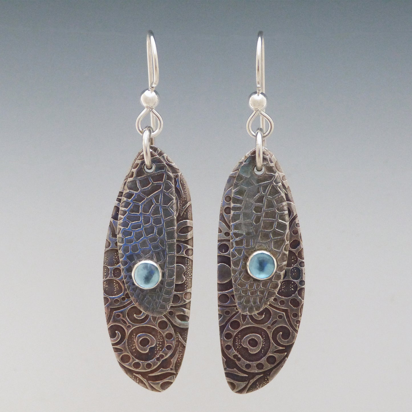 Topaz Butterfly Wing Earrings