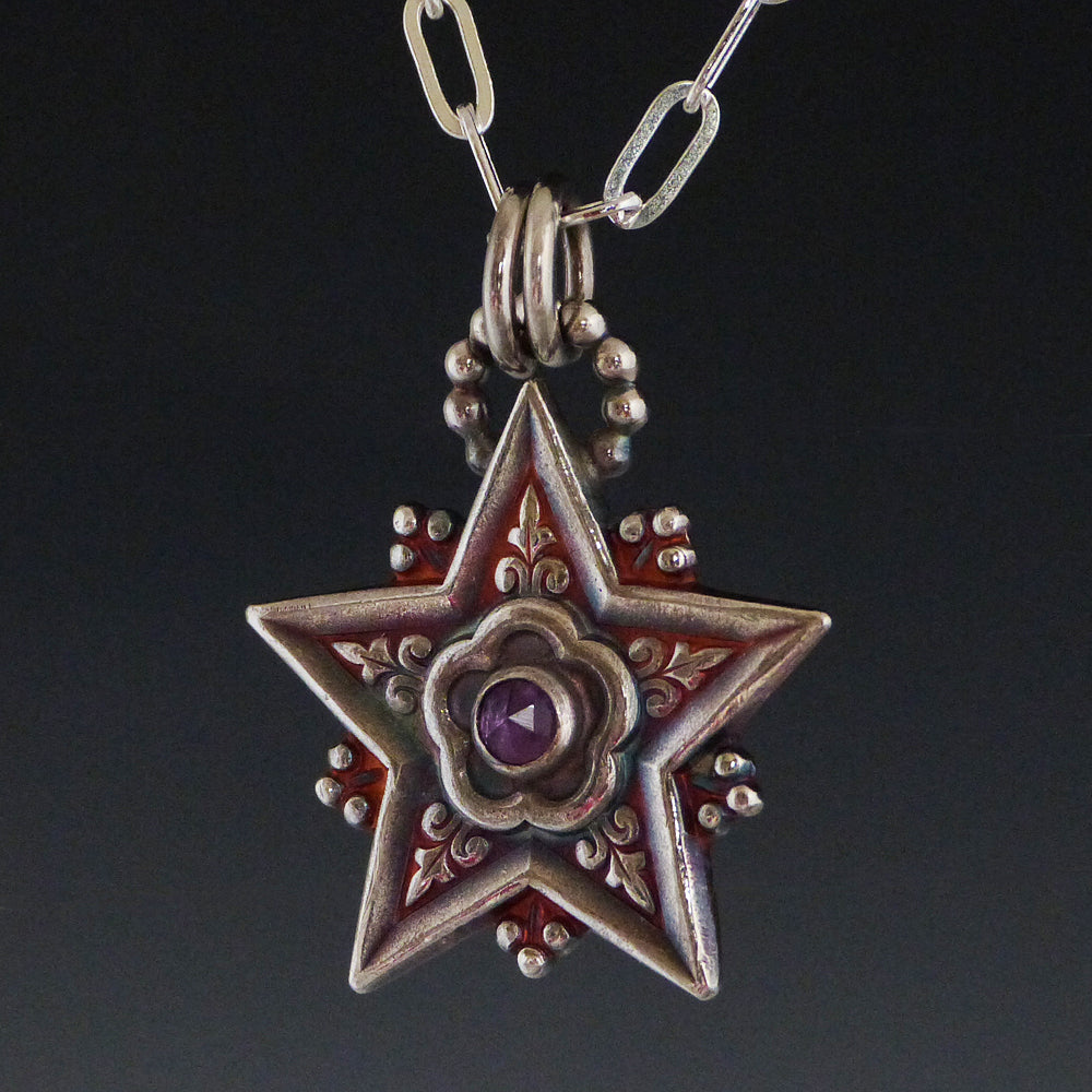 Amethyst Star Necklace