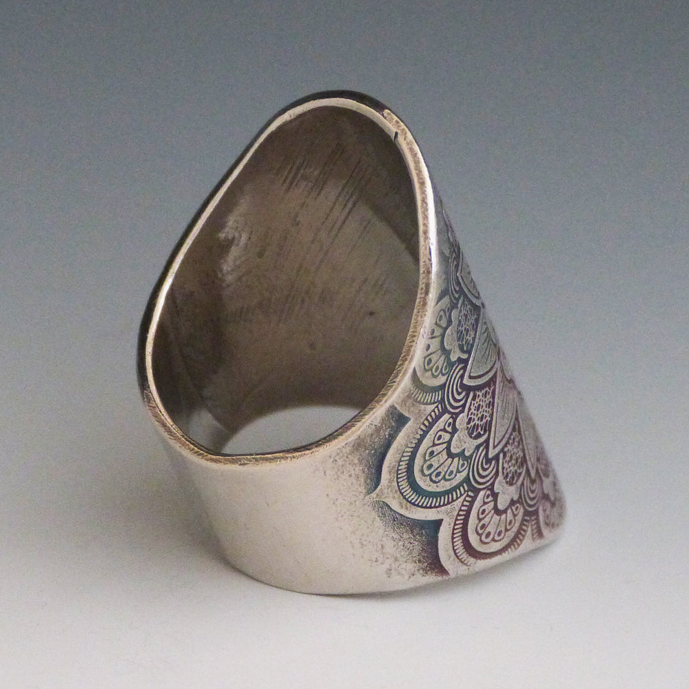 Mandala Saddle Ring