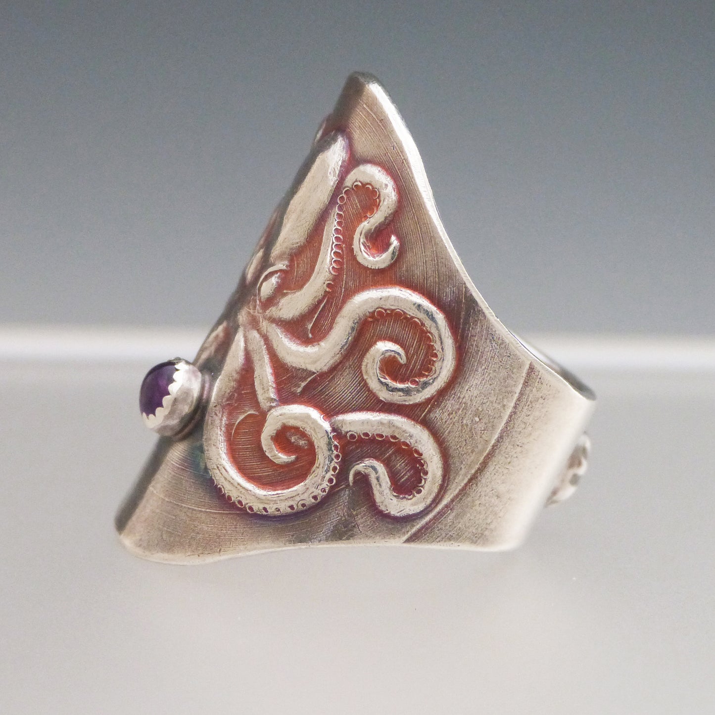 Amethyst Octopus Ring