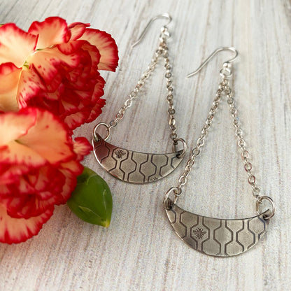 Tiny Bee Dangle Earrings