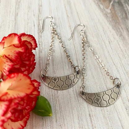 Tiny Bee Dangle Earrings