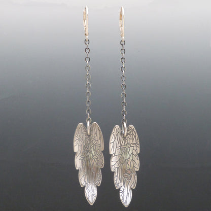 Long Leaf Drop Earrings