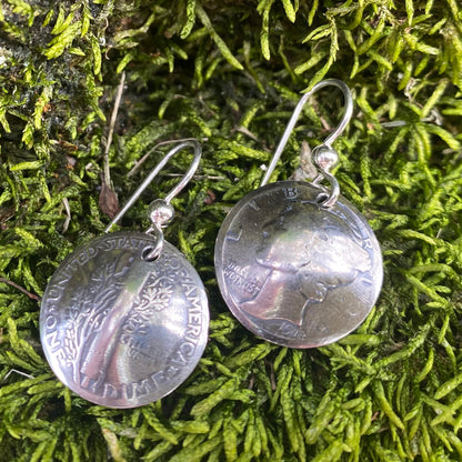 Mercury Dime Earrings