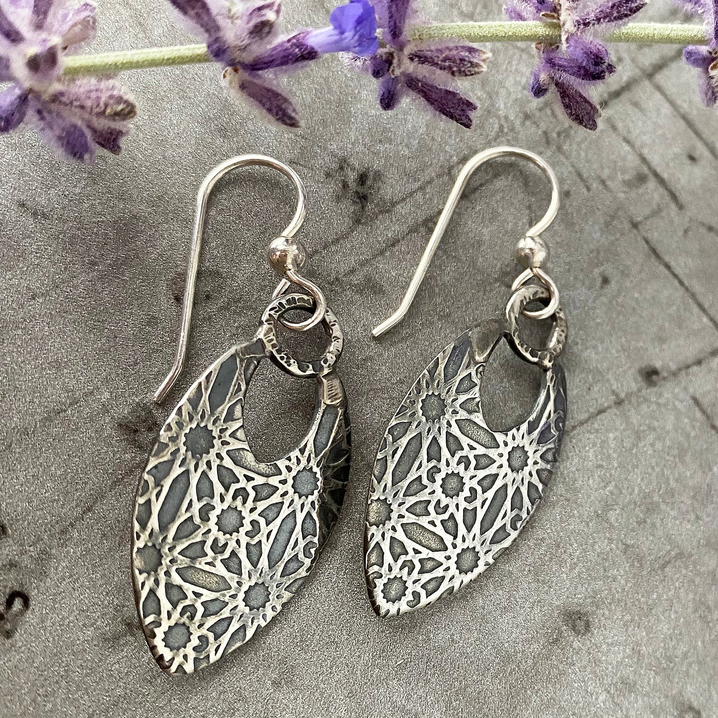 Floral Teardrop Earrings