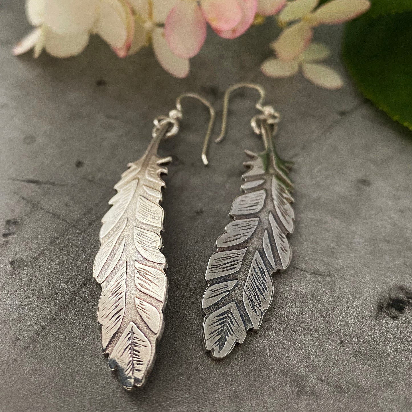 Long Feather Earrings