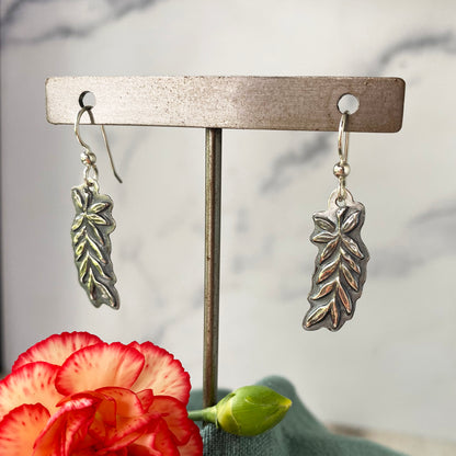 Curving Leaf Earrings