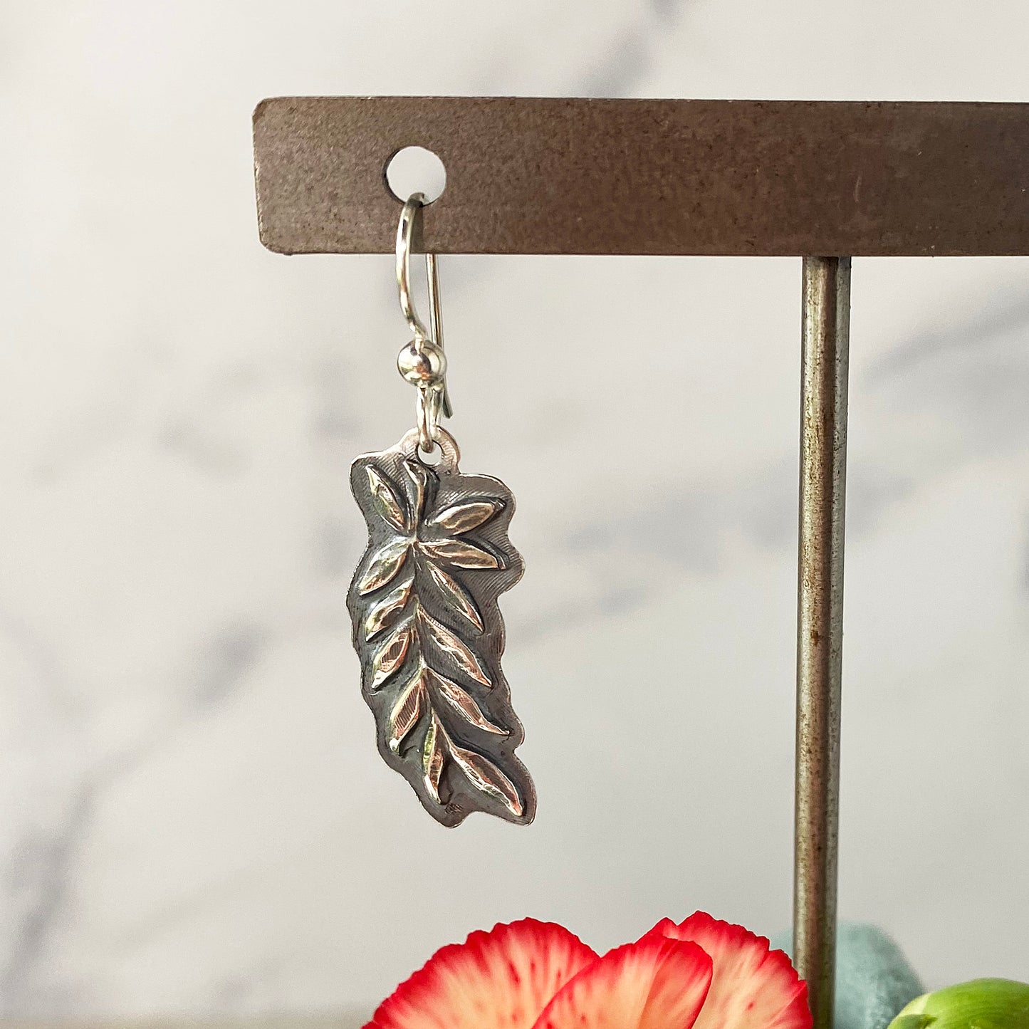 Curving Leaf Earrings