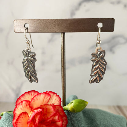 Curving Leaf Earrings