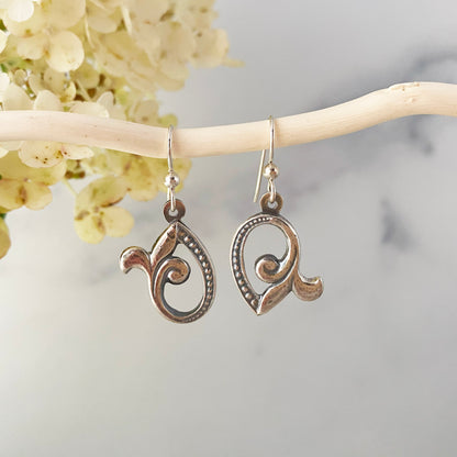 Fleur-de-lis Hoop Earrings
