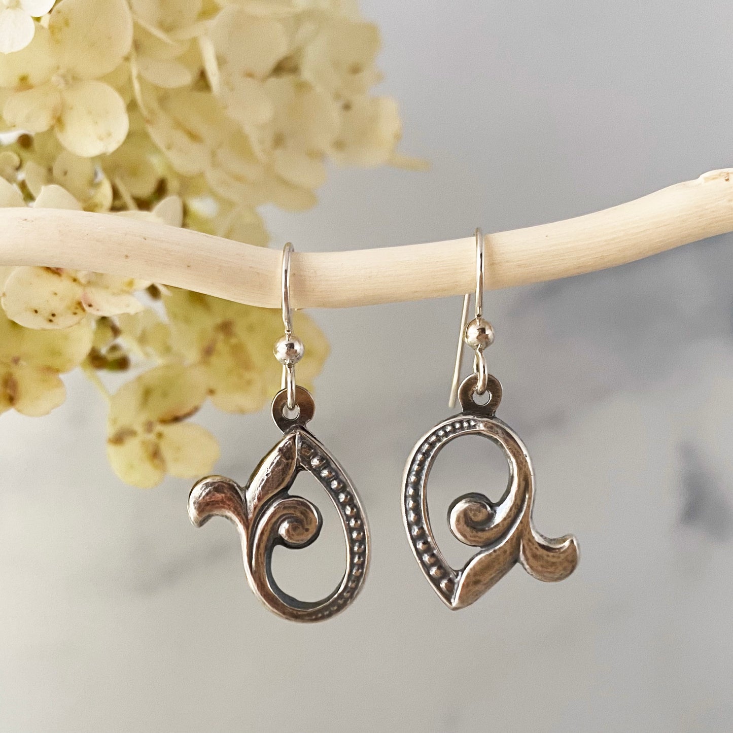 Fleur-de-lis Hoop Earrings