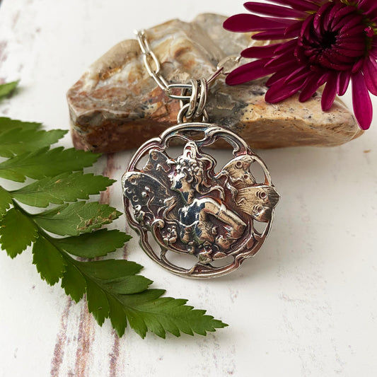 French Art Nouveau Fairy Necklace