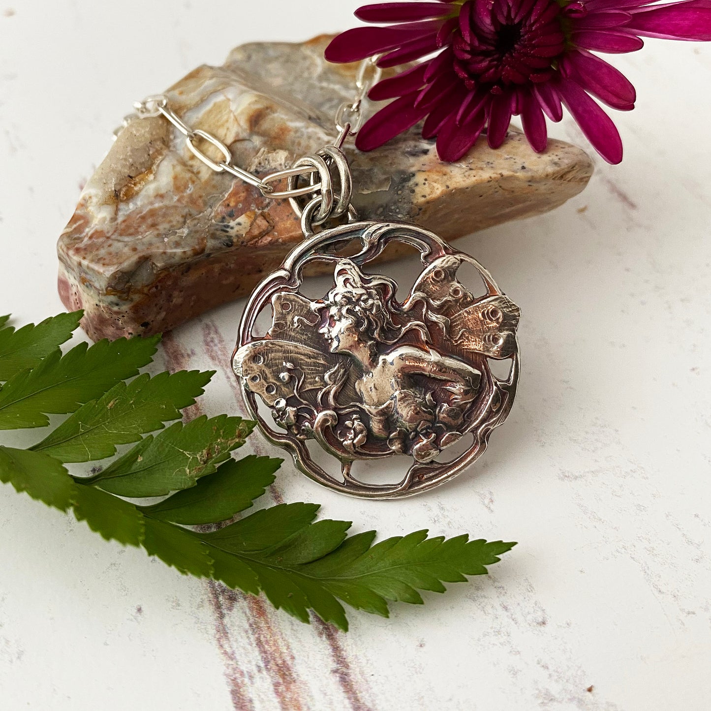 French Art Nouveau Fairy Necklace