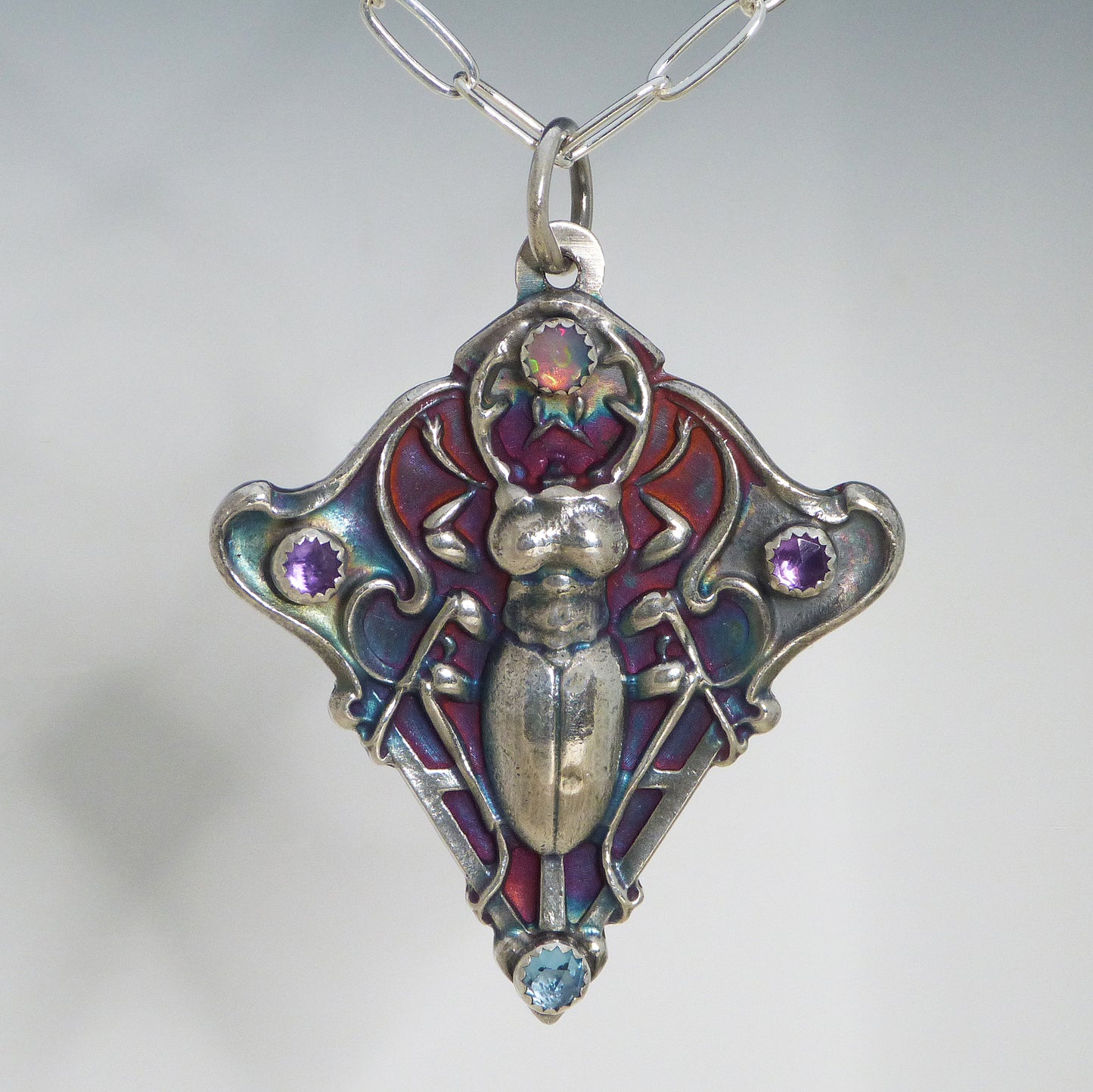Egyptian Inspired Scarab Necklace