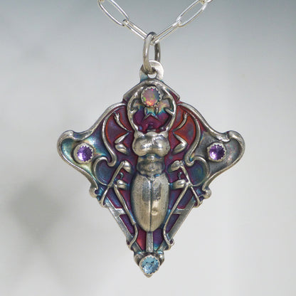 Egyptian Inspired Scarab Necklace