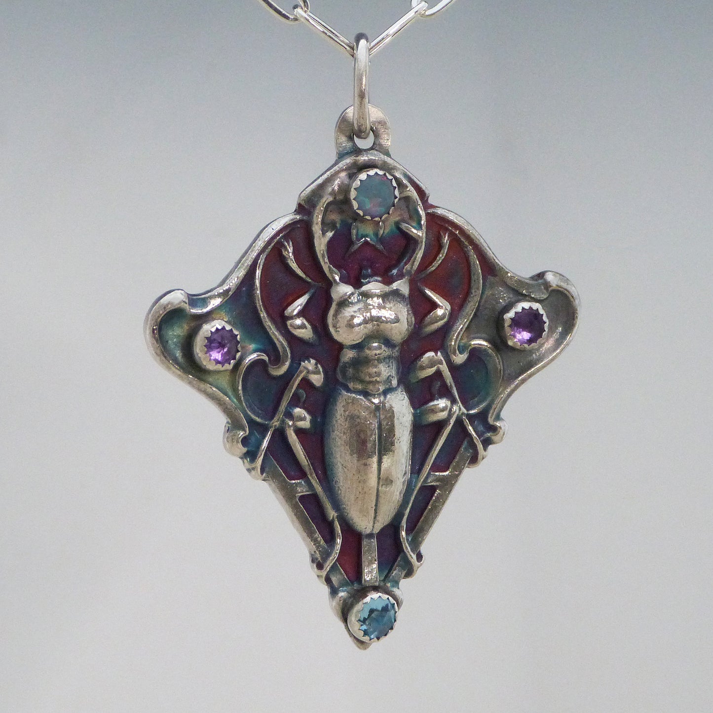Egyptian Inspired Scarab Necklace