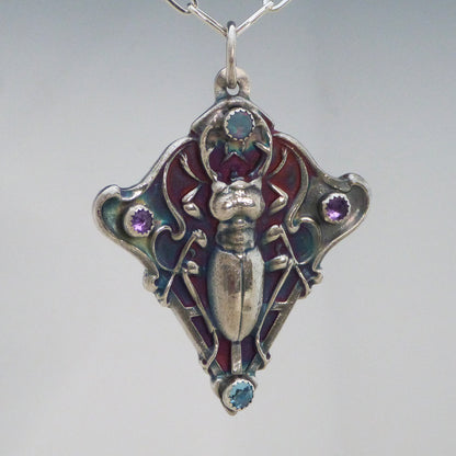 Egyptian Inspired Scarab Necklace