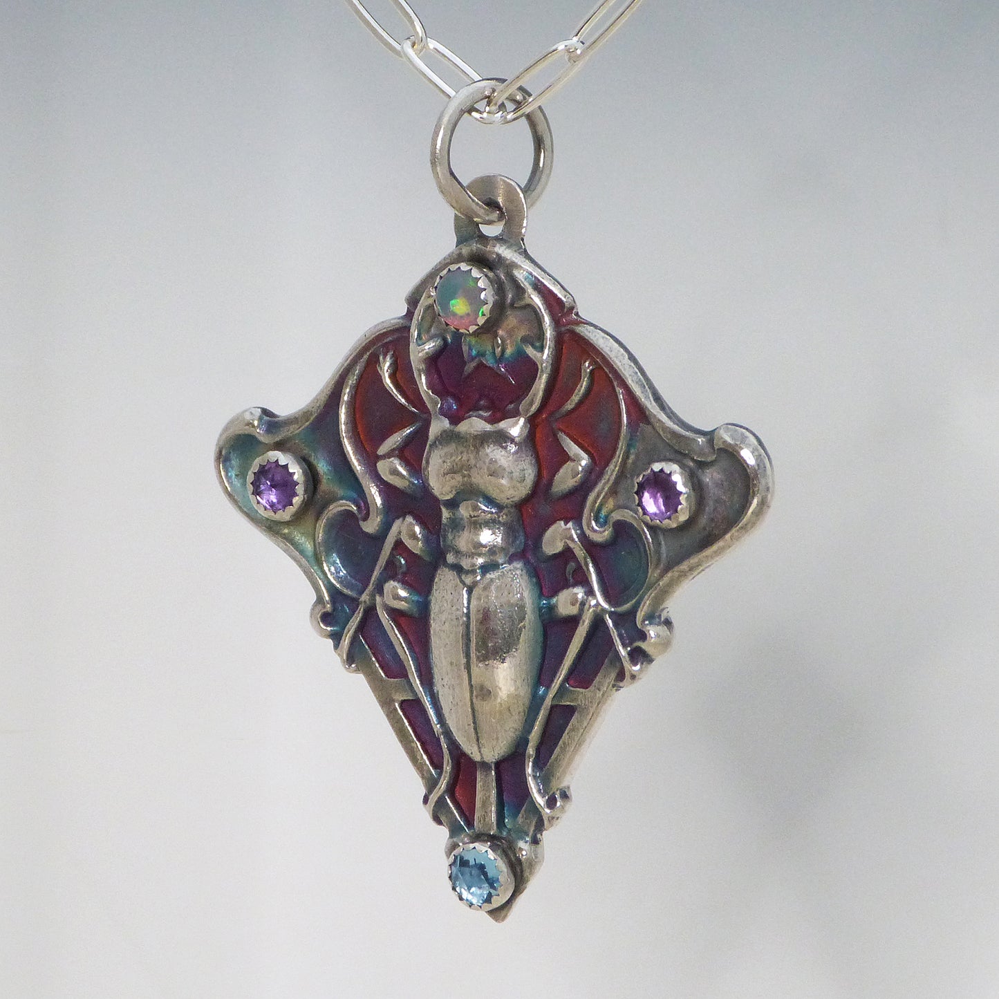 Egyptian Inspired Scarab Necklace