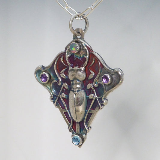 Egyptian Inspired Scarab Necklace