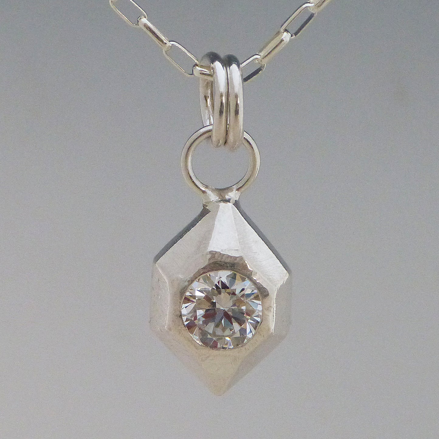 Geometric Gemstone Necklace