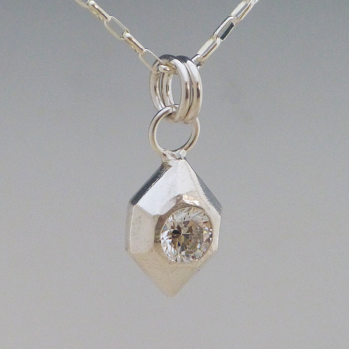 Geometric Gemstone Necklace