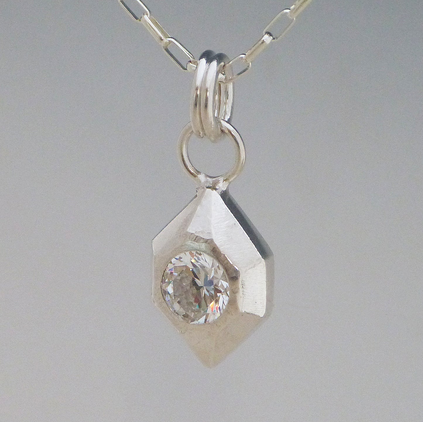Geometric Gemstone Necklace