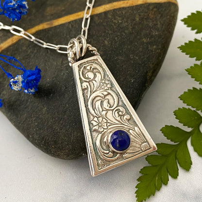 Euclidian Blue Lapis Necklace