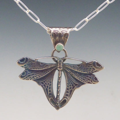 Chrysoprase Mayfly Pendant