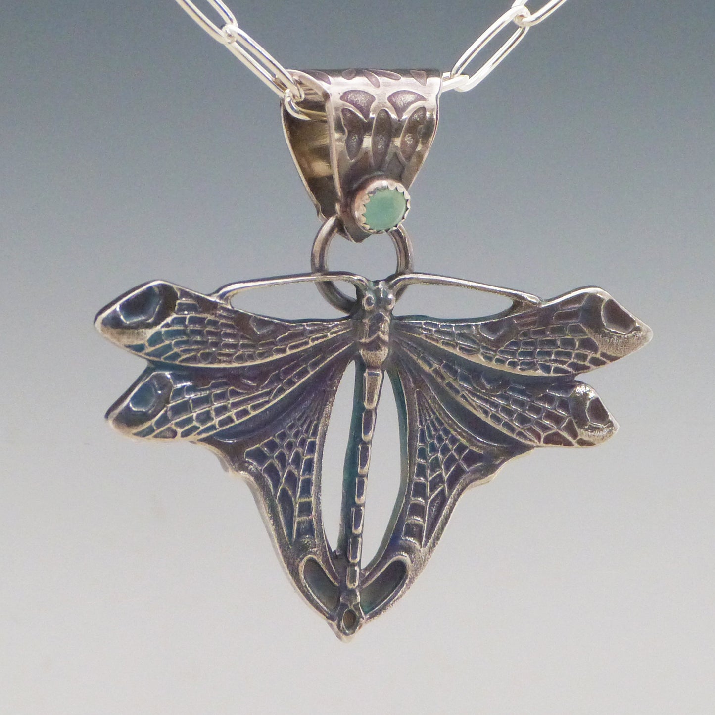 Chrysoprase Mayfly Pendant