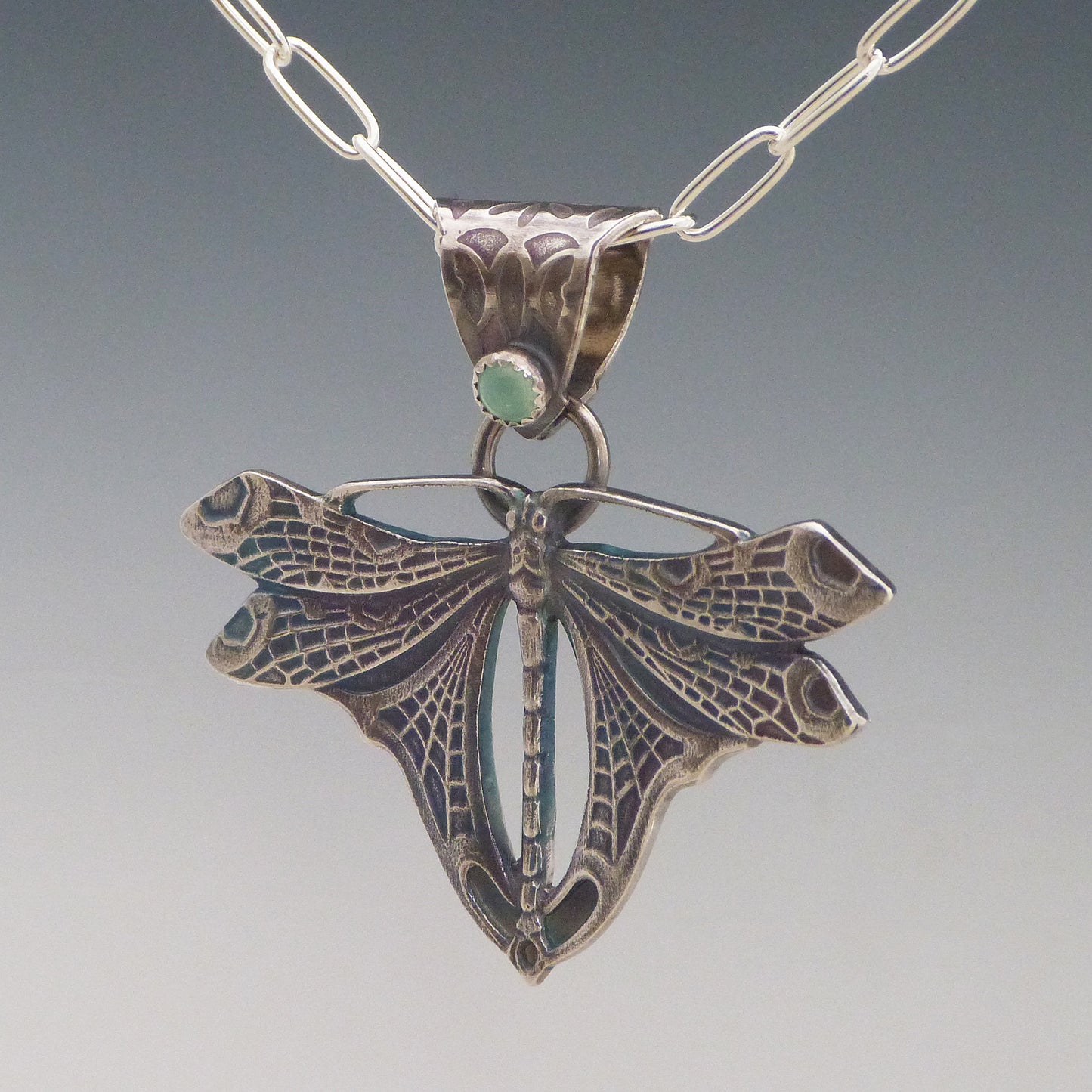 Chrysoprase Mayfly Pendant