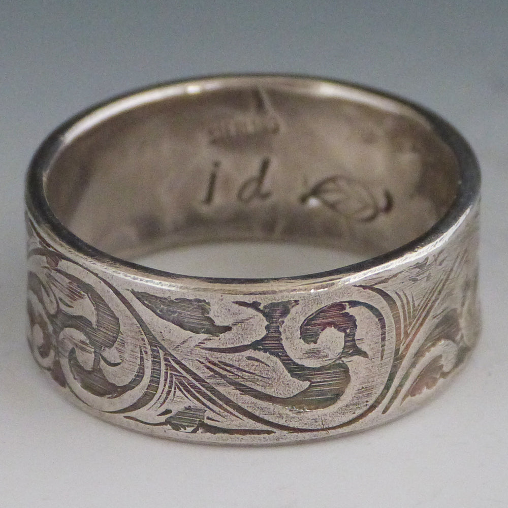 Floral Engraved Ring