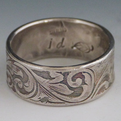 Floral Engraved Ring
