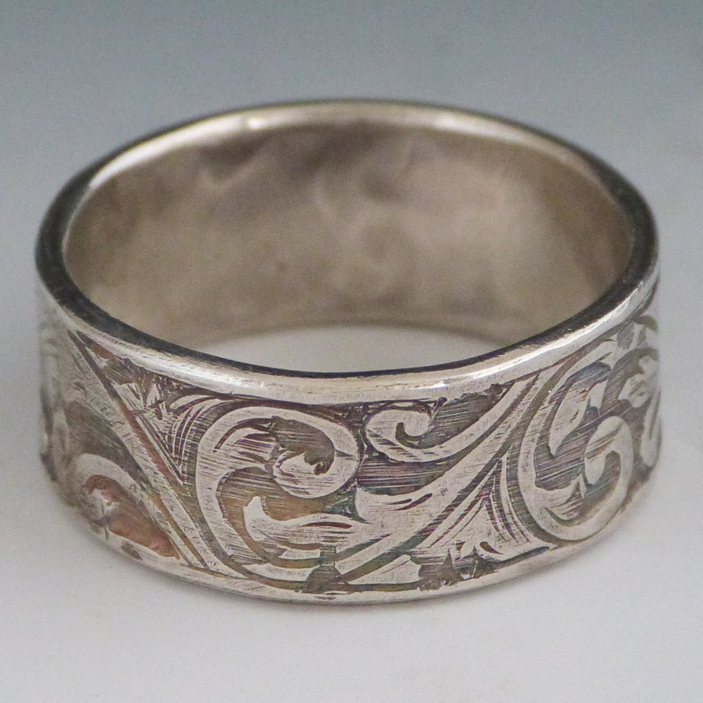 Floral Engraved Ring