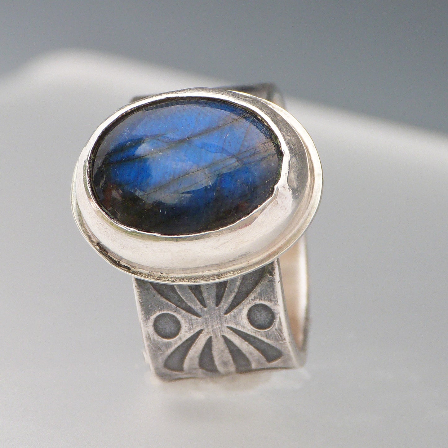 Labradorite Gemstone Ring