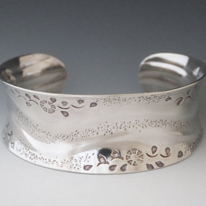 Stamped Floral Cuff