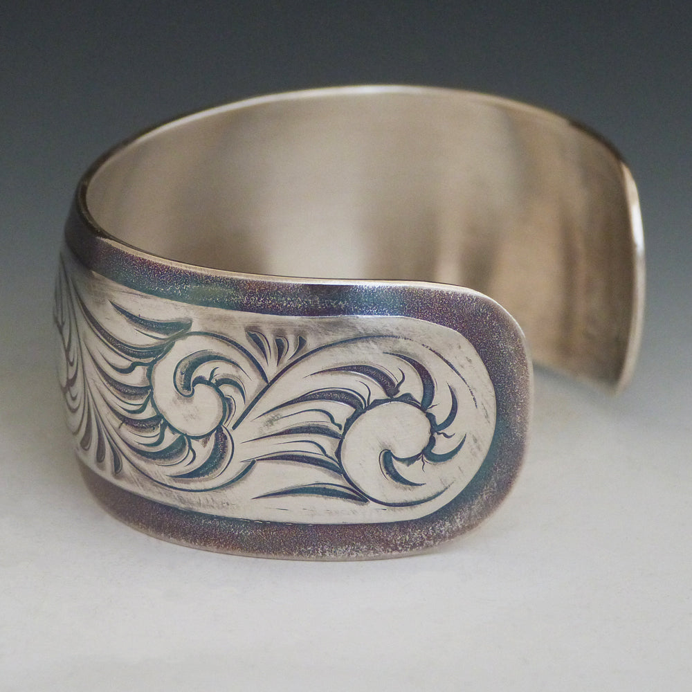 Floral Patterned Cuff Bracelet