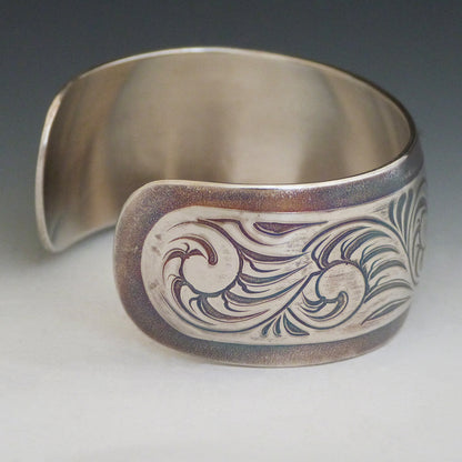 Floral Patterned Cuff Bracelet
