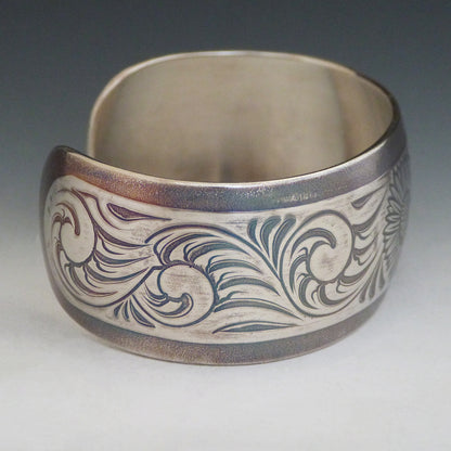 Floral Patterned Cuff Bracelet