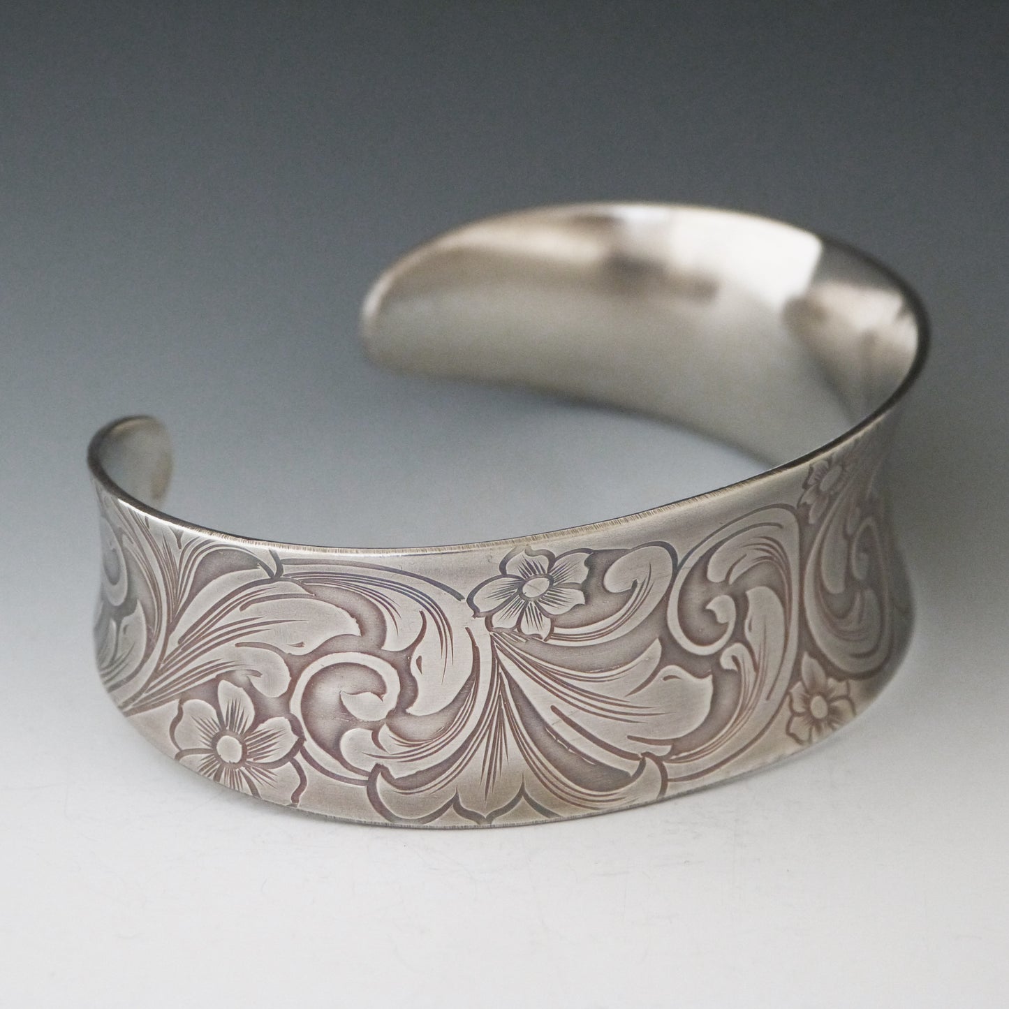 Engraved Floral Cuff