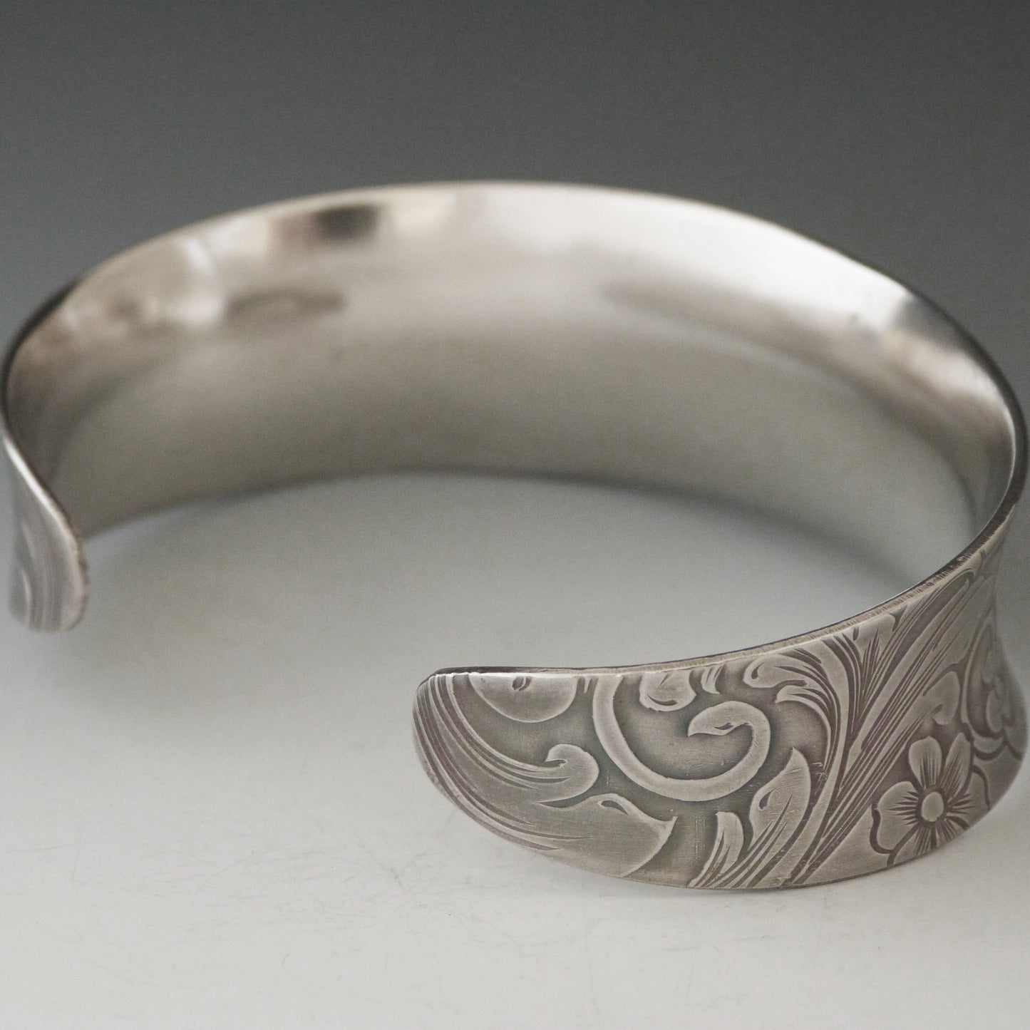 Engraved Floral Cuff