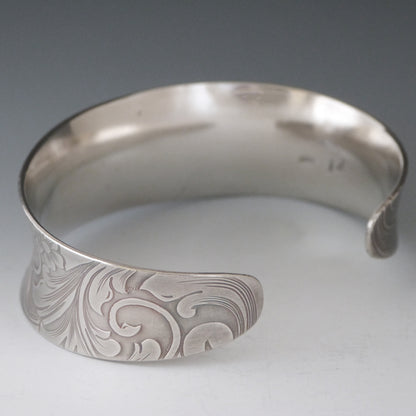 Engraved Floral Cuff