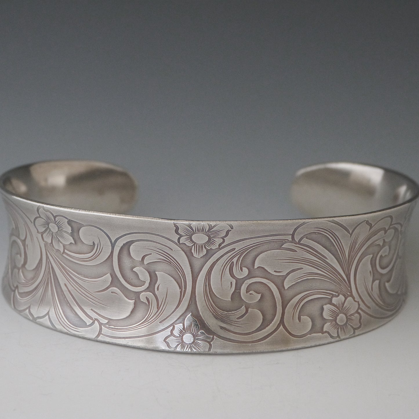 Engraved Floral Cuff