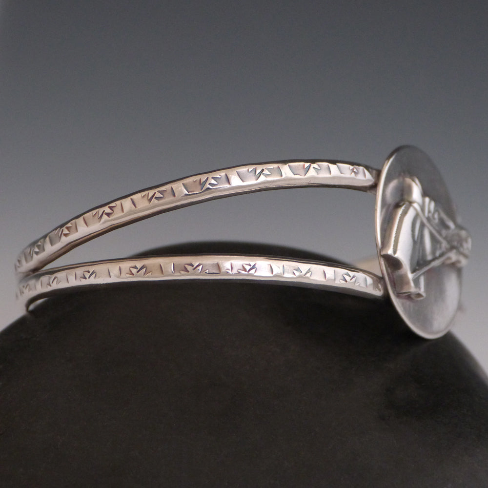 Horse cuff Sterling silver