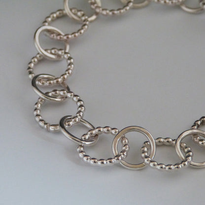 Hand Made Sterling Silver and Turquoise Chain