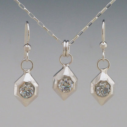 Geometric Gemstone Necklace