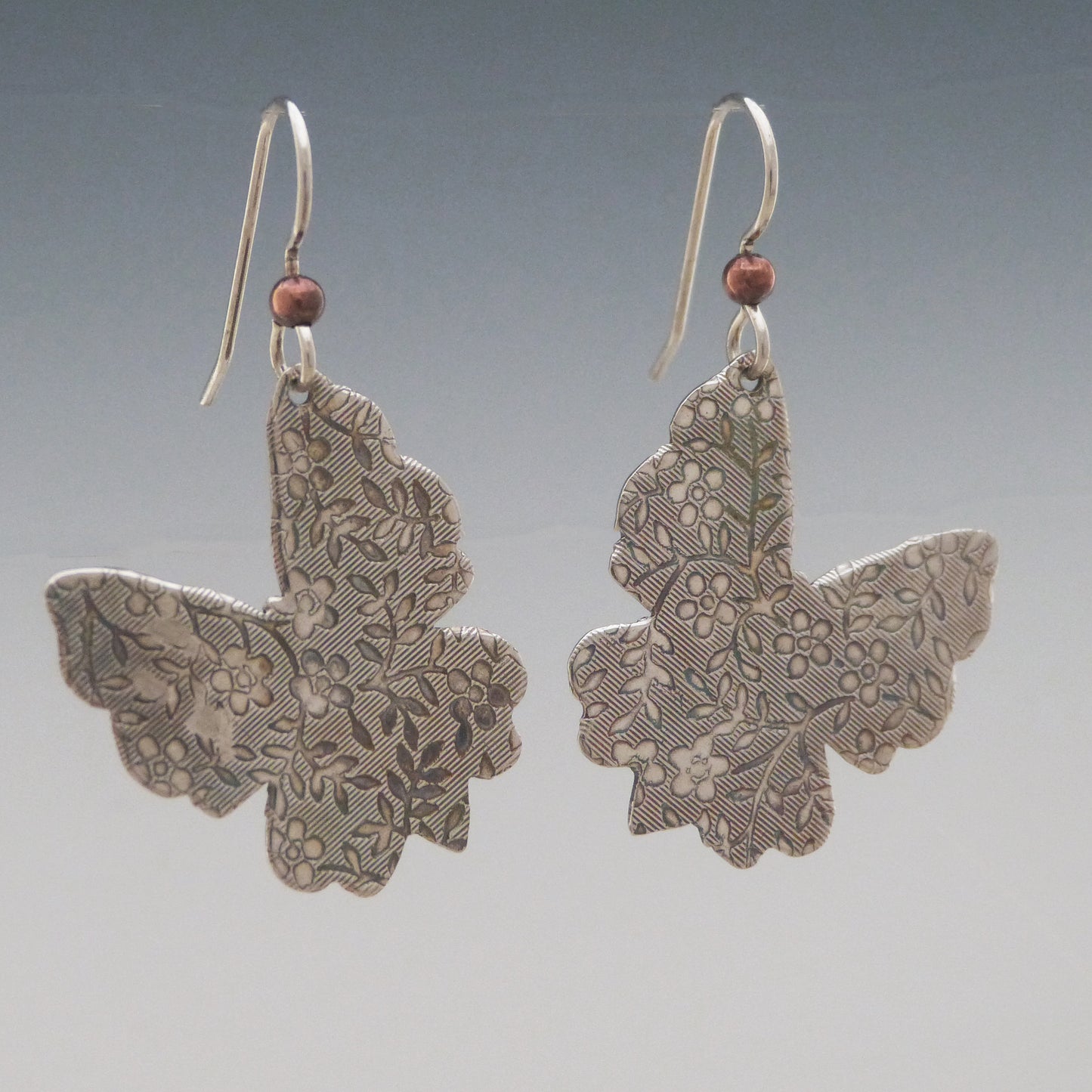 Stamped Butterfly Earrings
